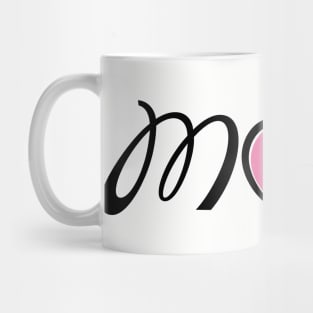 I Love Mom Heart Mug